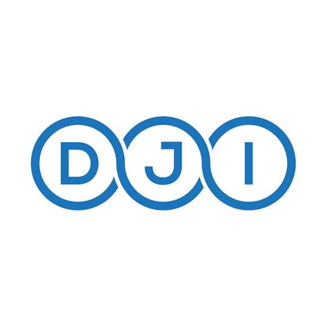 Dji Letter Logo Design On Black Backgrounddji Creative Initials Letter