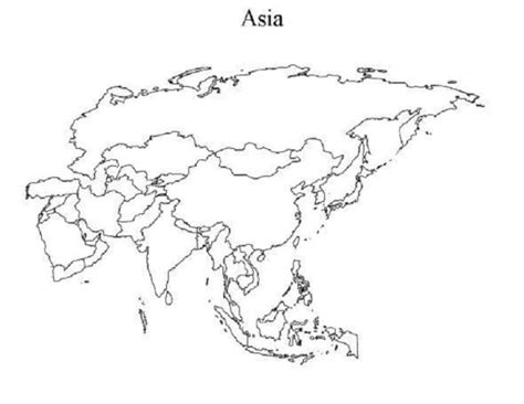 Mapas De Asia Para Descargar Y Colorear Colorear Im Genes