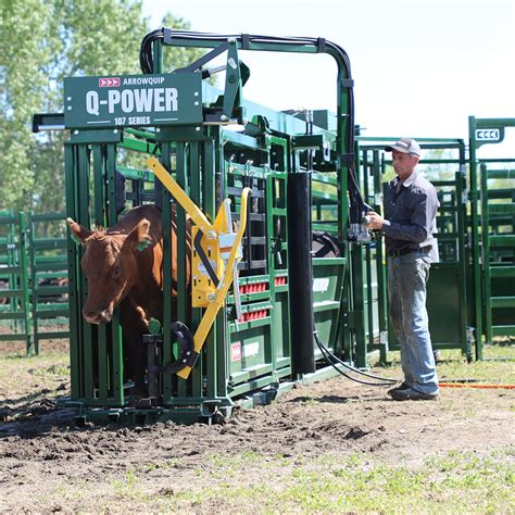Hydraulic Portable Cattle Chute Alley And Tub Arrowquip