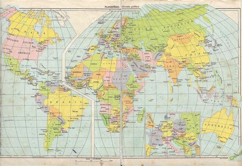 Manželka Zbláznil Se Příručka World Map 1970 Alexander Graham Bell