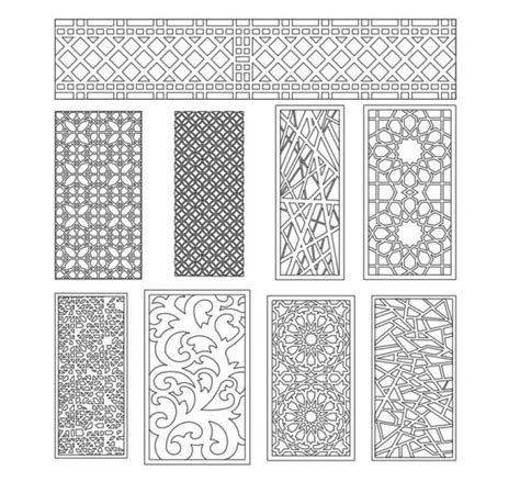 Types Of Islamic Pattern Design Download Dxf Vector File