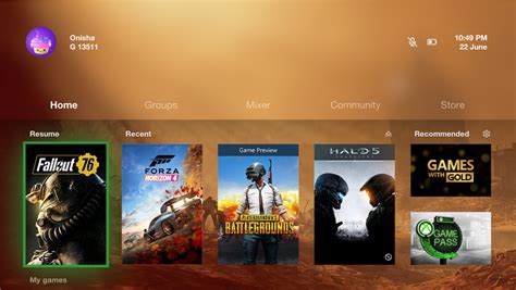 Fluent Xbox One Dashboard By Onishax On Deviantart