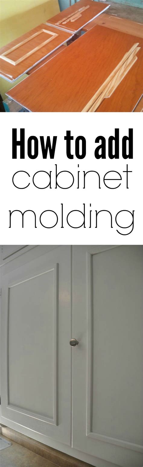 You can attach it to the edges around the perimeter or flat on the face of the door. How to Add Cabinet Molding — Decor and the Dog