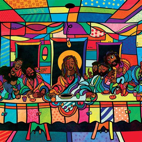 Last Supper Abstract Wall Art Painting