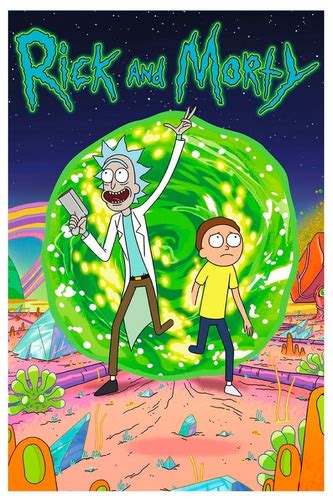 Poster Rick And Morty Portal 30x45cm Adult Swim Miseeks Po158 7000