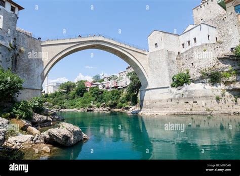 Stari Most Old Bridge In Mostar Bosnia And Herzegovina Stock Photo