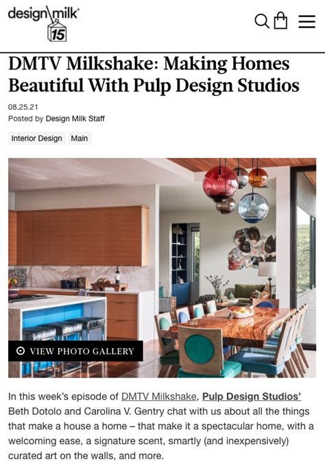 Dmtv Milkshake Making Homes Beautiful With Pulp Design Studios Pulp