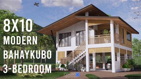 88m X 10m Modern Bahay Kubo 3 Bedroom Youtube