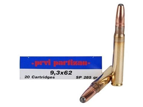 Prvi Partizan Ppu Ammunition 93x62 Mauser 285 Grain Soft Point 20pk