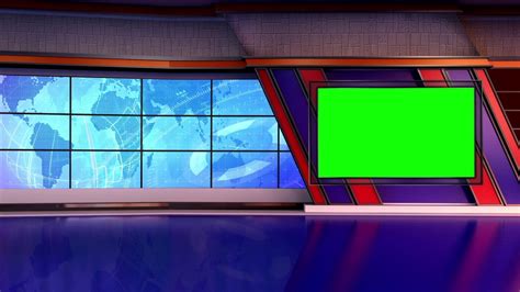 2 News Tv Studio Set 66 Virtual Green Screen Background Loop YouTube