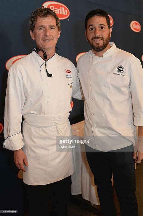 Chefs Lorenzo Boni And Michael Pirolo Pose At Barilla Interactive