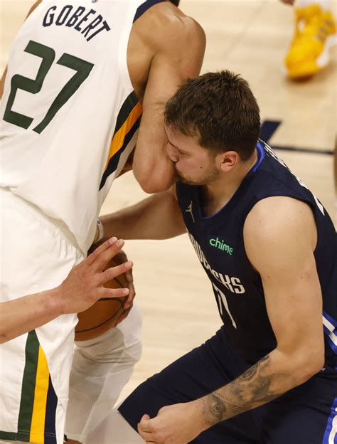 Photos Hes Back Luka Doncic Reacts To A Clutch Stepback 3 Pointer In Mavs Game 4 Loss To Jazz