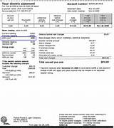 Pictures of Sample Electricity Bill