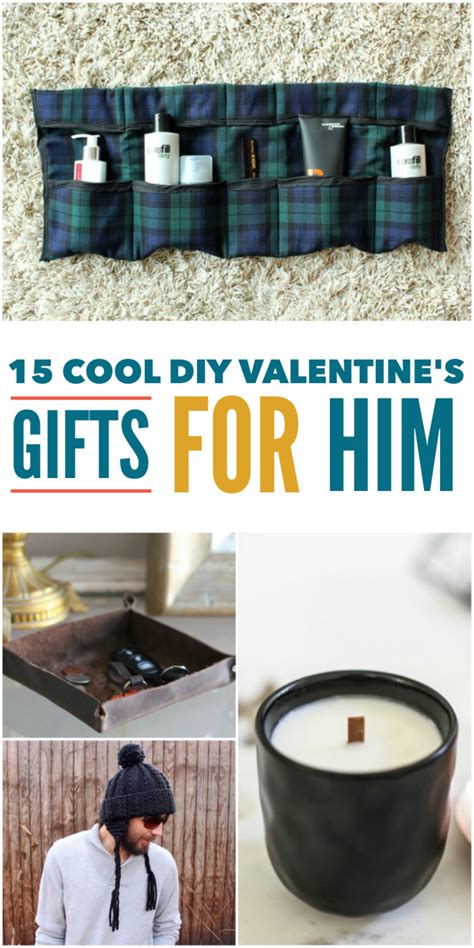 Looking for a valentine's day gift he'll love? 15 Cool DIY Valentine's Day Gifts for Him