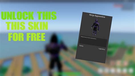 My name is thegaminggreen and i'm. How to get NINJA APPRENTICE SKIN for FREE in Strucid ...