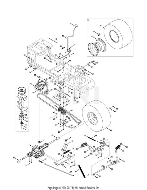 Mtd 13al78st099 247288851 2011 Parts Diagram For Drive Assembly