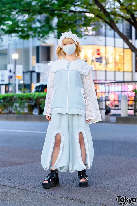 Japanese Fashion Designer Udakyo On The Street In Harajuku Wearing A