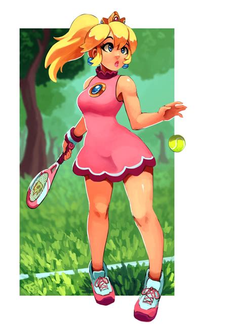 Tennis Peach Cause Im Getting Hyped For Mario Tennis Aces By