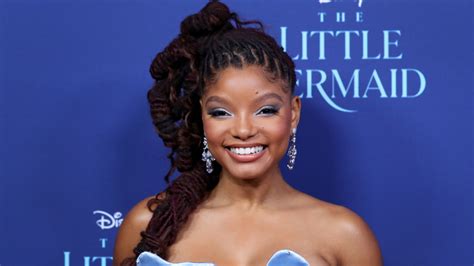 how halle bailey snuck in to opening night of the little mermaid