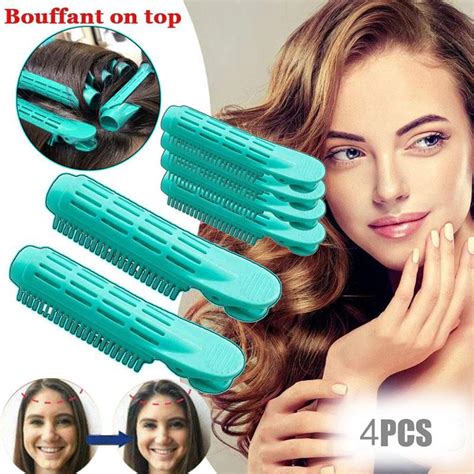 4pcs Professional Hair Curler Clip Self Grip Naturally Curly Hair Styling Tools Uygun Fiyatlı
