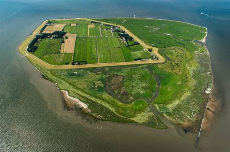 Insel Neuwerk Aus Der Vogelperspektive Küstenbereich Der Nordsee