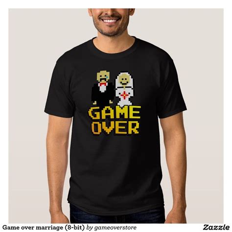 Game Over Marriage 8 Bit T Shirt Zazzle Shirt Designs Wolf T