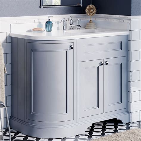 Curved Bathroom Vanity Cabinets With Sink