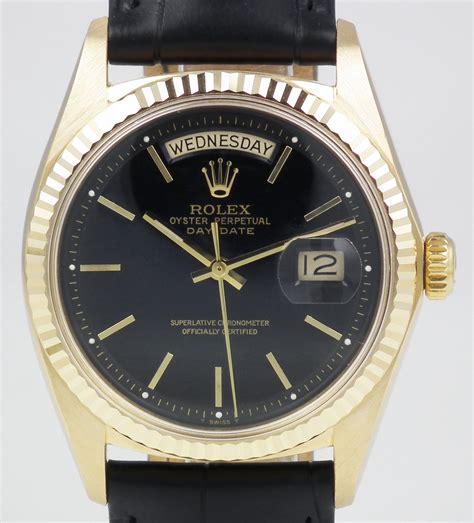 Gents Rolex Oyster Perpetual Day Date With Stunning Black Dial