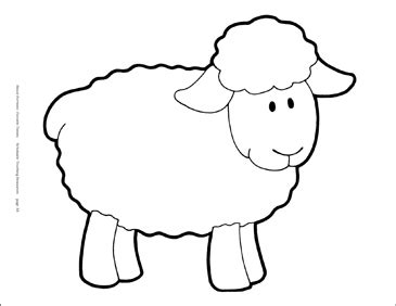 Sheep template printable lamb brain define encounter stencils templates behavior styles animal print farm craft stencil primitive preschool crafts employ. Sheep (B&W) Reproducible Pattern | Printable Clip Art and Images