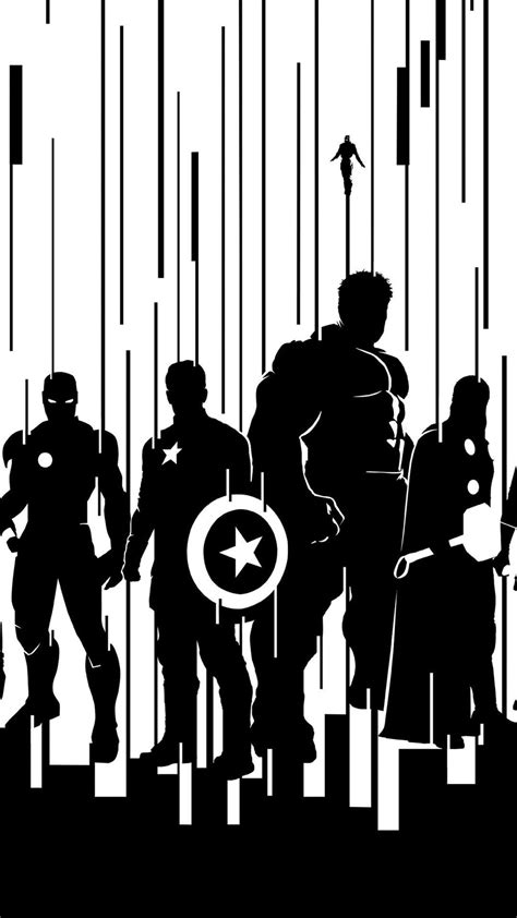 Avengers Black And White Wallpapers Top Free Avengers Black And White