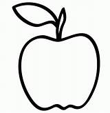 Apple Template Outline Coloring Drawing Templates Simple Clipart Printable Preschool Sketch Cliparts Face Apples Fruit Getdrawings Clip Outlines Crafts Craft sketch template