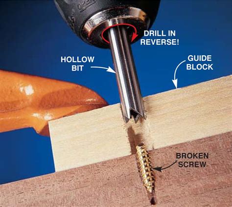 Q And A Are Broken Screws Removable Popular Woodworking Magazine