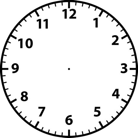 24 Hour Clock Template Clipart Best