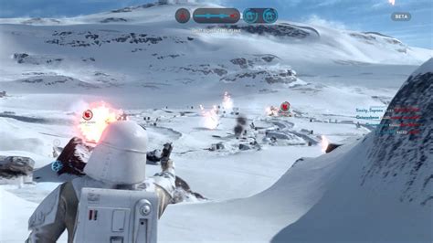 Star Wars Battlefront Walker Assault On Hoth Blaster Cannon Kill Streak Imperial Gameplay Ps4