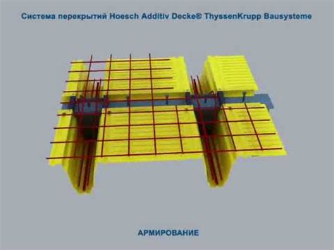 Die hoesch additiv decke vereinigt im verbundbau die vorteile der traditionellen bauweisen des stahlbaus und des stahlbetonbaus. Cистема перекрытий Hoesch Additiv Decke. - YouTube