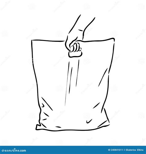 Vector Illustration Of A Plastic Bag Plastic Bag Vector Stock Vector