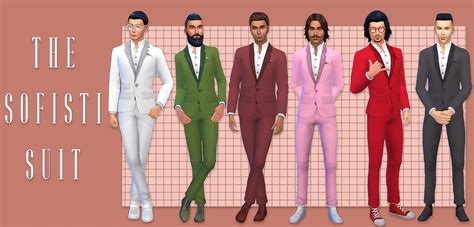 The Sofisti Suit A Bgc Suit Recolor Maxis Match Sims 4 Decades