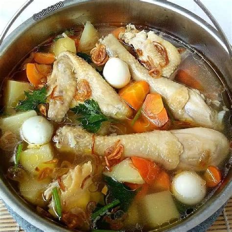 11 Resep Dan Cara Membuat Sop Ayam Kampung Lezat Dan Menyehatkan