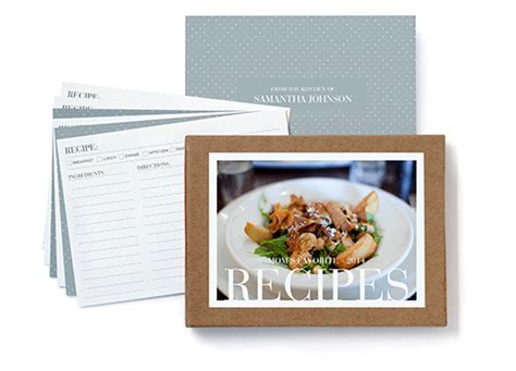 Personalized Recipe Cards And Box For Mom Recipes Recipe Cards