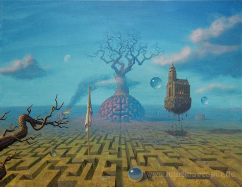 Labyrinth Of Thoughts Watercolor Landscape Paintings Visionary Art