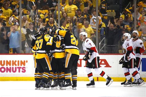 Nhl Playoff Scores 2017 Penguins Break Down A Broken Senators Squad In