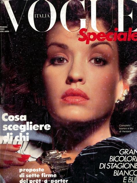 Janice Dickinson Vogue Italy March 1984 Janice Dickinson Magazine Cover Vogue Magazine Covers
