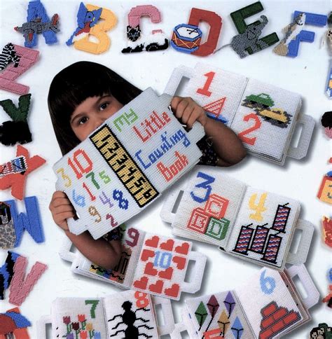 Teach The Children Plastic Canvas Numbers And Alphabet Patterns Storage