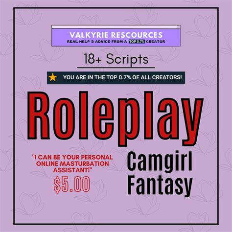 Camgirl Fantasy Joi Roleplay Script Adult Content Etsy