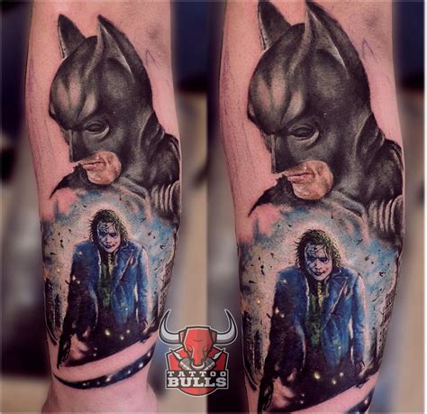 Batman And Joker Tattoo By Emilio Limited Availability At Salvation