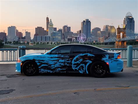 Splattercat Wrap Full Wrap For 2015 2019 Dodge Charger Hellcat