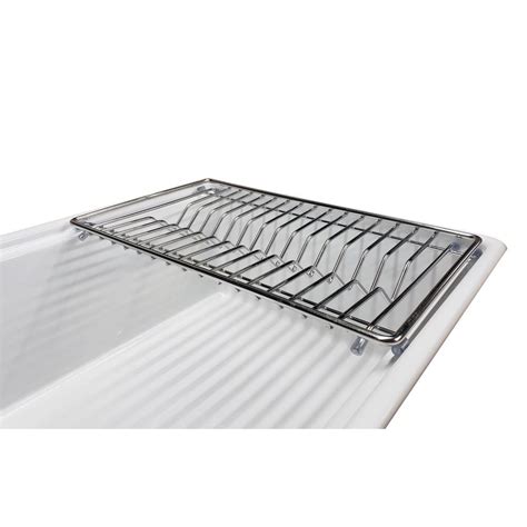 Be the first to blend mediums like stainless and walnut in in a cohesive design with the luxe collection. Tosca 18 in. x 10-3/4 in. Stainless Steel Dish Rack for ...