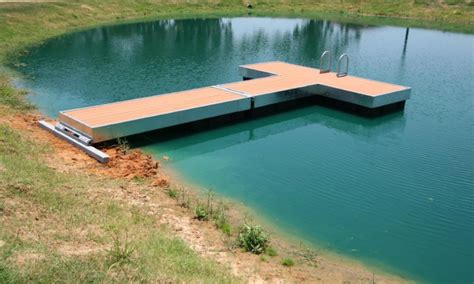 For sale a different size floating docks, dry docks, floating dry docks, flodocks, composite floating docks, welded floating docks, newbuilt / used docks. Floating Dock Kits for Ponds and Lakes (With images ...