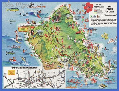 Urban Honolulu Map Tourist Attractions Map Travel