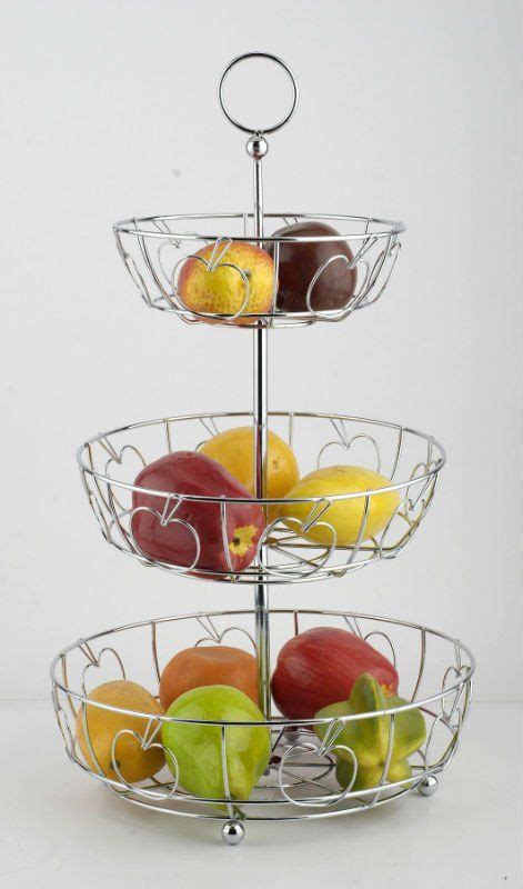 3 tier folding wire fruit basket hs b041 tiered fruit basket three tier tiers modern frames